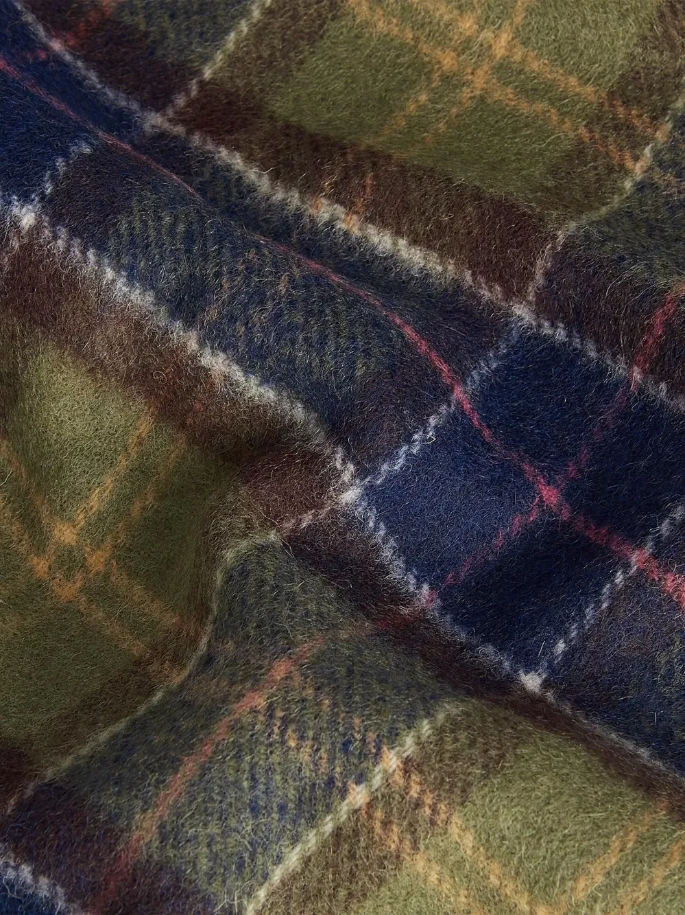 Produktbilde 2 av Tartan Lambswool Skjerf - Blå/Grønn